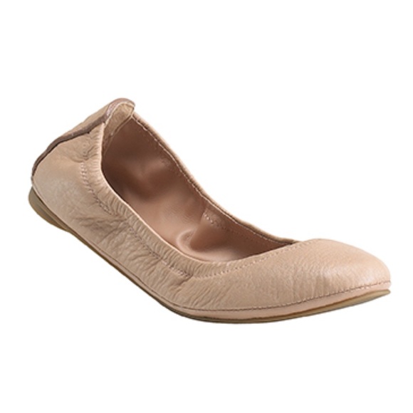 Tory Burch Shoes - Tory Burch Eddie Ballet Flat in Nude Leather